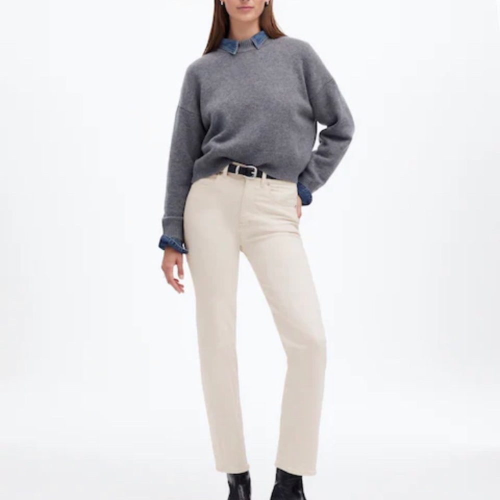 NWT Madewell The Petite '90s Straight Jean—Vintage Canvas size P31